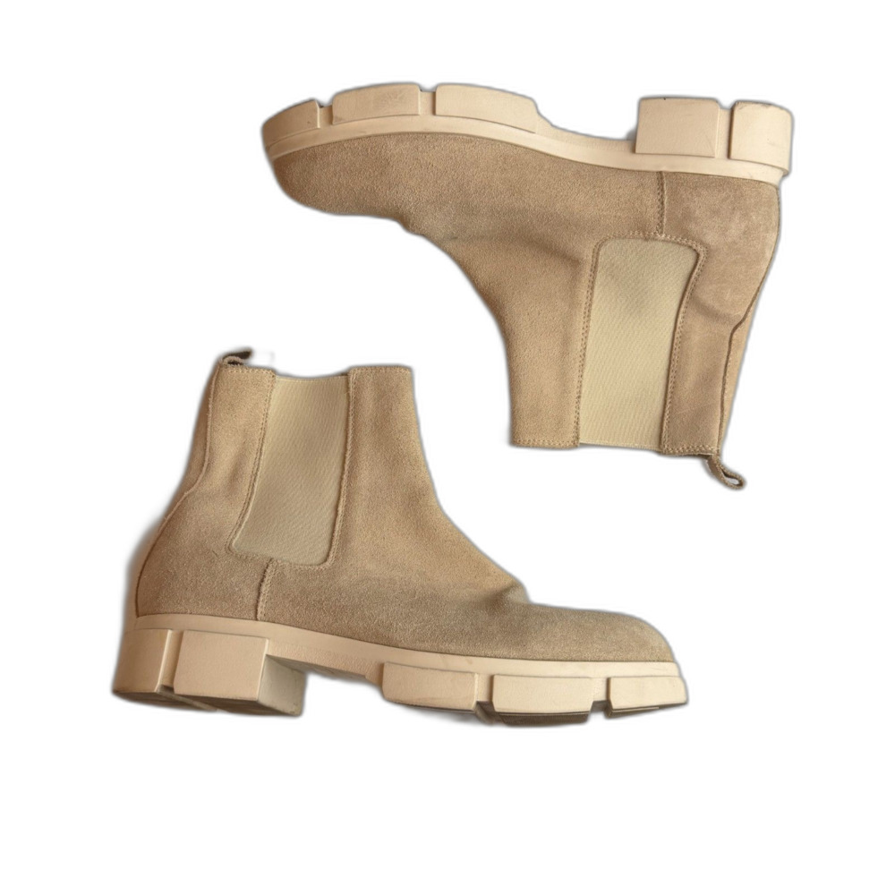 Cruza Tendencia Womens Suede Ankle Chelsea Bootie Size 41 Light Tan